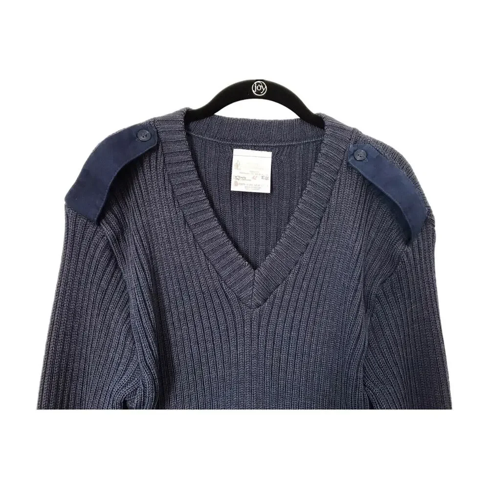 Vintage Brigade Quartermasters Men's Size 42 The Woolly Pully Sweater Pure Wool